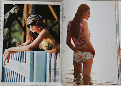 Picture of revista ELLE. Photo number 3832 by Pousada Pé na Areia - Charming, fully decorated sea facing chalets located on Boiçucanga beach, on São Paulo northern shore. Boiçucanga is a beach with calm waters and woundrous sunset, surrounded by the Atlantic Rainforest and by very good restaurants. There also is a complete services infrastructure that includes supermarkets and shopping malls. You can find all that and much more at “Pé na Areia” (aka “Esquina da Mentira”), the perfect place for spending your vacations and weekends, or even having your own house at the sea.